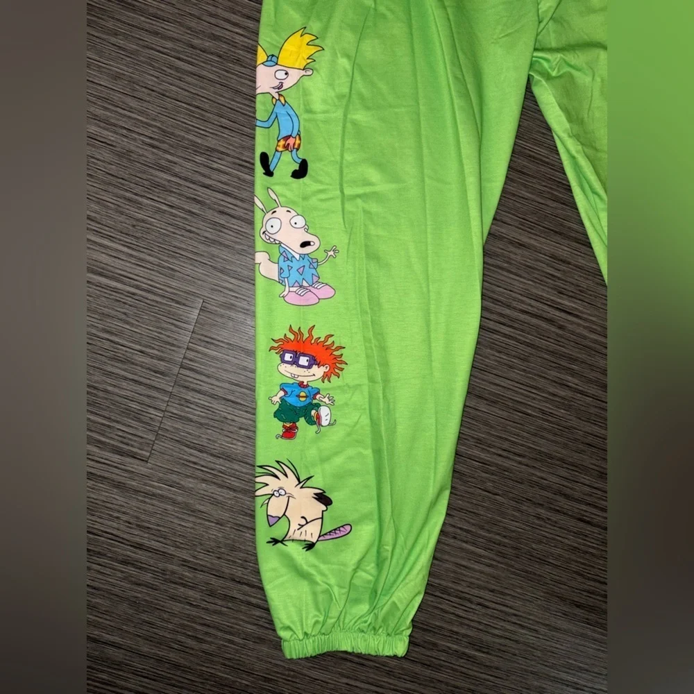 Women’s Neon Orange 🧡Slime Joggers w/ Graphic Design Size XXL ~ NEW, NEVER WORN - Picture 12 of 14